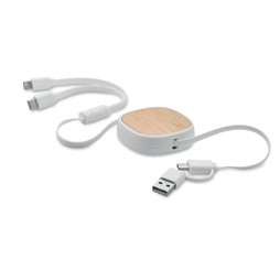 GiftRetail MO2146 - TOGOBAM Intrekbare USB-laadkabel