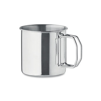 NUNAVUT Foldable Handle Stainless Steel Mug 330ml - GiftRetail MO2149