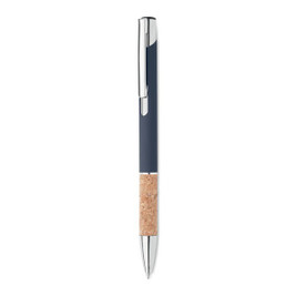 GiftRetail MO2158 - VERIA Elegant Aluminium Pen with Cork Grip and Blue Ink