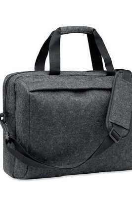 PLANA Eco-Friendly 15 Inch RPET Felt Laptop Bag with Strap - GiftRetail MO2165