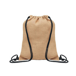 GiftRetail MO2190 - FUKURO Eco-Friendly Jute Drawstring Bag with Cotton Cord