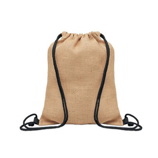 FUKURO Eco-Friendly Jute Drawstring Bag with Cotton Cord - GiftRetail MO2190