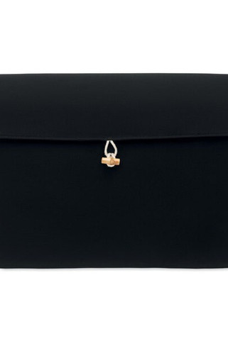 COTIN Eco-Friendly 15 Inch Cotton Laptop Pouch with Bamboo Button - GiftRetail MO2191