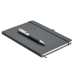 GiftRetail MO2195 - ELEGANOTE Eco-Friendly Recycled Leather Notebook Set