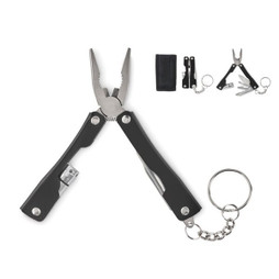 GiftRetail MO2201 - AYUDA Stainless Steel Multi-Tool Knife with Flashlight