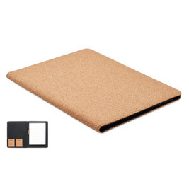 CONCORK Eco-Friendly A4 Cork Conference Folder with Notepad - GiftRetail MO2229