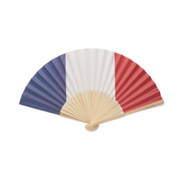 FUNFAN Bamboo Hand Fan with Decorative Flag Design - GiftRetail MO2244