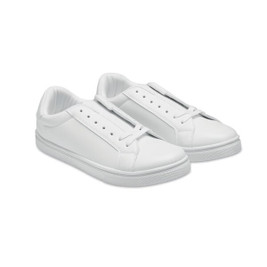 GiftRetail MO2246 - BLANCOS Lightweight PU Sneakers Size 46