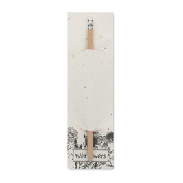 GiftRetail MO2257 - PENSEED Eco-Friendly Seed Paper Pouch with Natural Pencil
