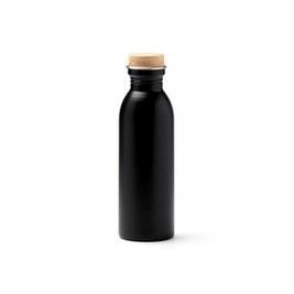 Stamina BI1224 - LEVU Recycled 304 stainless steel bottle in a matt finish with bamboo cap