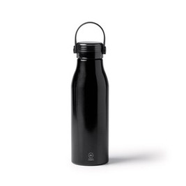 Stamina BI1365 - FENTAL Recycled aluminium bottle with transparent cap and matching silicone handle