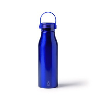 FENTAL Recycled aluminium bottle with transparent cap and matching silicone handle - EgotierPro BI1365