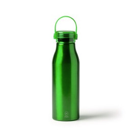 Stamina BI1365 - FENTAL Recycled aluminium bottle with transparent cap and matching silicone handle