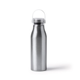 Stamina BI1365 - FENTAL Recycled aluminium bottle with transparent cap and matching silicone handle