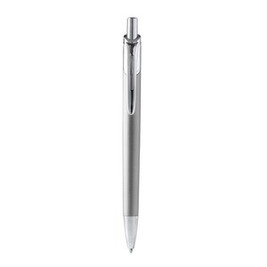 Stamina BL1275 - BORG Ball pen with main structure in recycled aluminium and push button in chrome-plated finish
