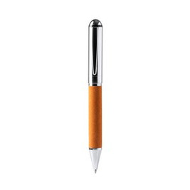 Stamina BL1320 - ROMIL Twist ball pen with main structure in metal and recycled leather