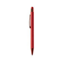 PERET Push ball pen with soft-touch metallic structure - EgotierPro BL1333