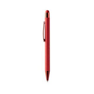 PERET Push ball pen with soft-touch metallic structure - EgotierPro BL1333