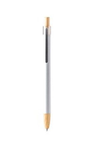 SILMA Ball pen with soft-touch metal structure and bamboo details - EgotierPro BL1339