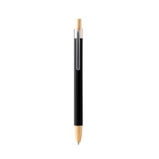SILMA Ball pen with soft-touch metal structure and bamboo details - EgotierPro BL1339