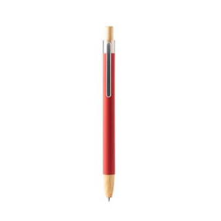 SILMA Ball pen with soft-touch metal structure and bamboo details - EgotierPro BL1339