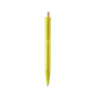 KIKI Ball pen in recycled ABS with bamboo push button - EgotierPro BL1340