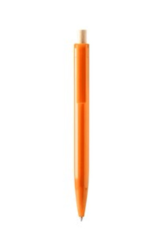 KIKI Ball pen in recycled ABS with bamboo push button - EgotierPro BL1340