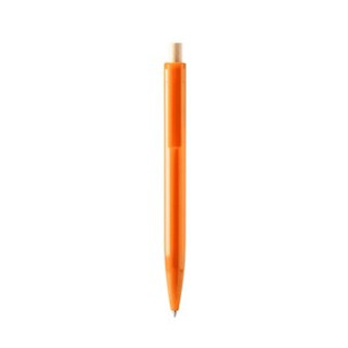 KIKI Ball pen in recycled ABS with bamboo push button - EgotierPro BL1340