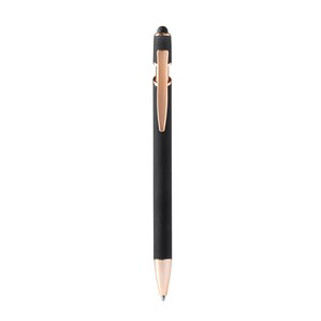 ROSES Soft-touch metal ball pen with rose gold details - EgotierPro BL1341