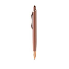 Stamina BL1489 - PERLA Push ball pen with matt metal structure with copper finish details