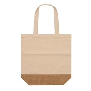 MENDES Tasche aus 330 g/m² recycelter Baumwolle und Naturjute - EgotierPro BO1352