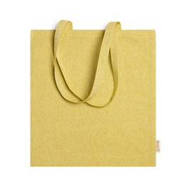RIVOLI 100% recycled cotton bag in heather finish with 70 cm long handles - EgotierPro BO7162