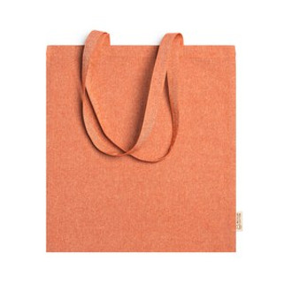 RIVOLI 100% recycled cotton bag in heather finish with 70 cm long handles - EgotierPro BO7162