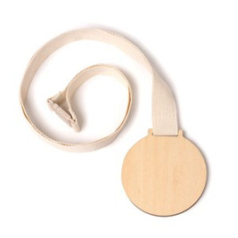 HOLDEN Bamboo medal with cotton strap - EgotierPro CP1462