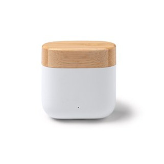 SAURO Wireless earbuds presented in a recycled ABS and bamboo case - EgotierPro EP1296