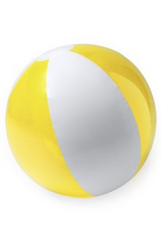 YAZOS Ballon de plage en PVC de couleur translucide et unie - EgotierPro FB1474
