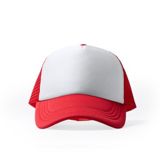 BARNY 5-panel cap in polyester with padded front panel in white - EgotierPro GO1283