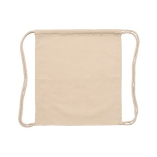 CANEA Drawstring backpack in RPET polyester with 150 gsm cotton touch - EgotierPro MO1351