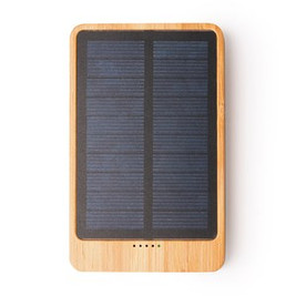 BERKEL Solární powerbanka z bambusu s kapacitou 5 000 mAh - EgotierPro PB4215