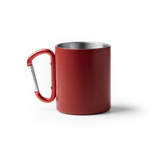 NASIK Double-walled 304 stainless steel mug in matt finish - EgotierPro TZ1369