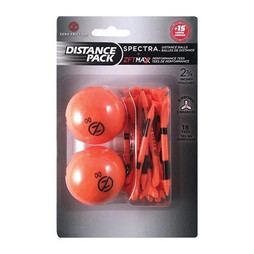 ZERO FRICTION GB2GT18 - Pack Distance avec 2 balles de golf Spectra et 18 tees