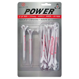 ZERO FRICTION GTPP33 - Power 3 3" Tee 20 Pack