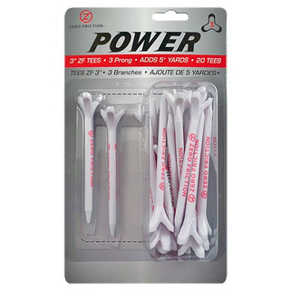 ZERO FRICTION GTPP33 - Puissance 3 3" Té 20 Pack