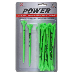 ZERO FRICTION GTPP34 - Tee 18 Pack de 3 4" Power