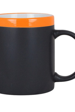 Goya 28199 - Ceramic 300ml Mug with Matching Chalk SLATE