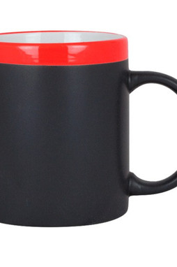 Goya 28199 - Ceramic 300ml Mug with Matching Chalk SLATE