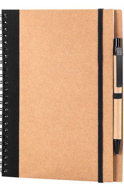 Goya 30108 - A5 Cardboard Notebook with Pen & Elastic RECIKLA