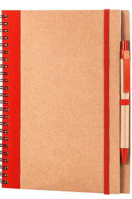 Goya 30108 - A5 Cardboard Notebook with Pen & Elastic RECIKLA