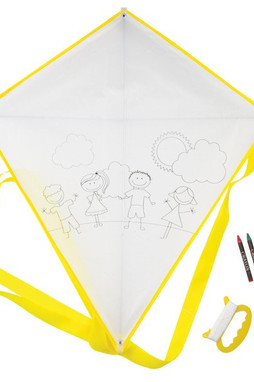 Goya 37024 - Polyester 190T Kite with 4 Crayons BLOW
