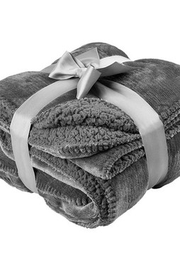 Goya 36510 - Coperta Bifacciale Velluto e Sherpa Confort TEMPEST